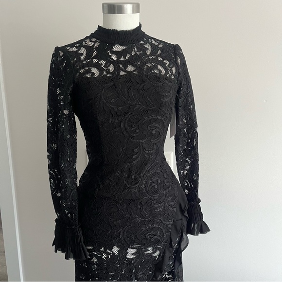 Alexis Black Fala Lace Dress - Picture 2 of 10